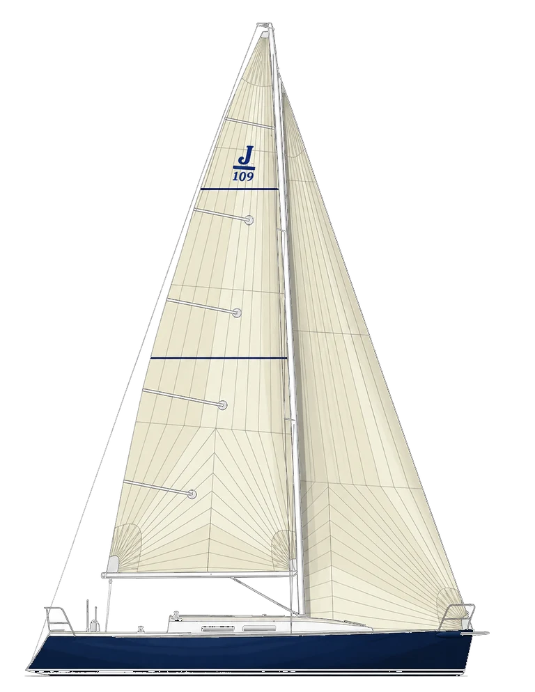 Sail plan of the J/109